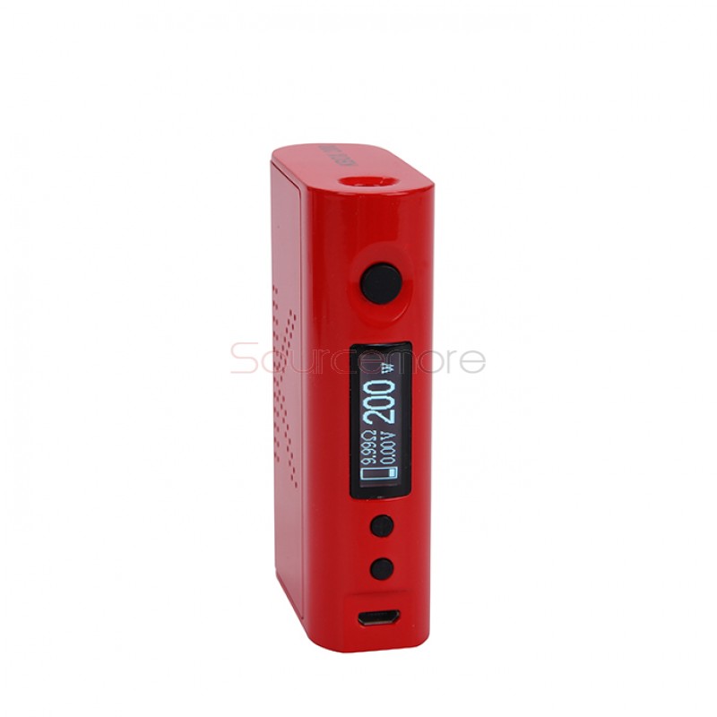 Kanger  KBOX 200W VW/TC Box Mod Powered by Dual 18650 Cells Spring-loaded 510 Connection-Red