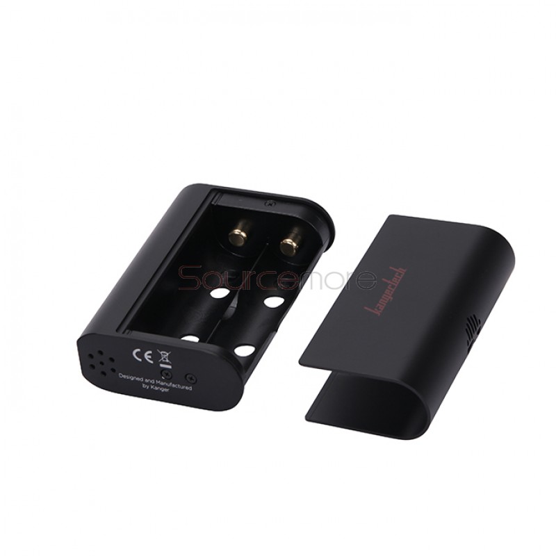 Kanger  KBOX 200W VW/TC Box Mod Powered by Dual 18650 Cells Spring-loaded 510 Connection-Black