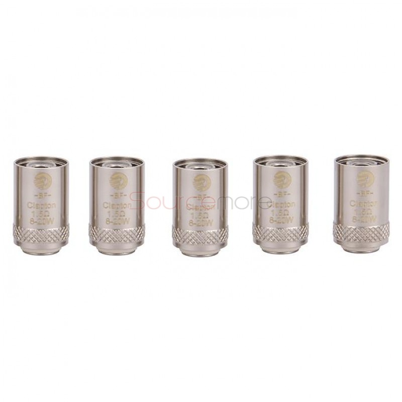 Joyetech Bottom Feeding Replacement Coil Head BF Clapton Mouth Inhale Coil for CUBIS Atomizer 5pcs-1.5ohm
