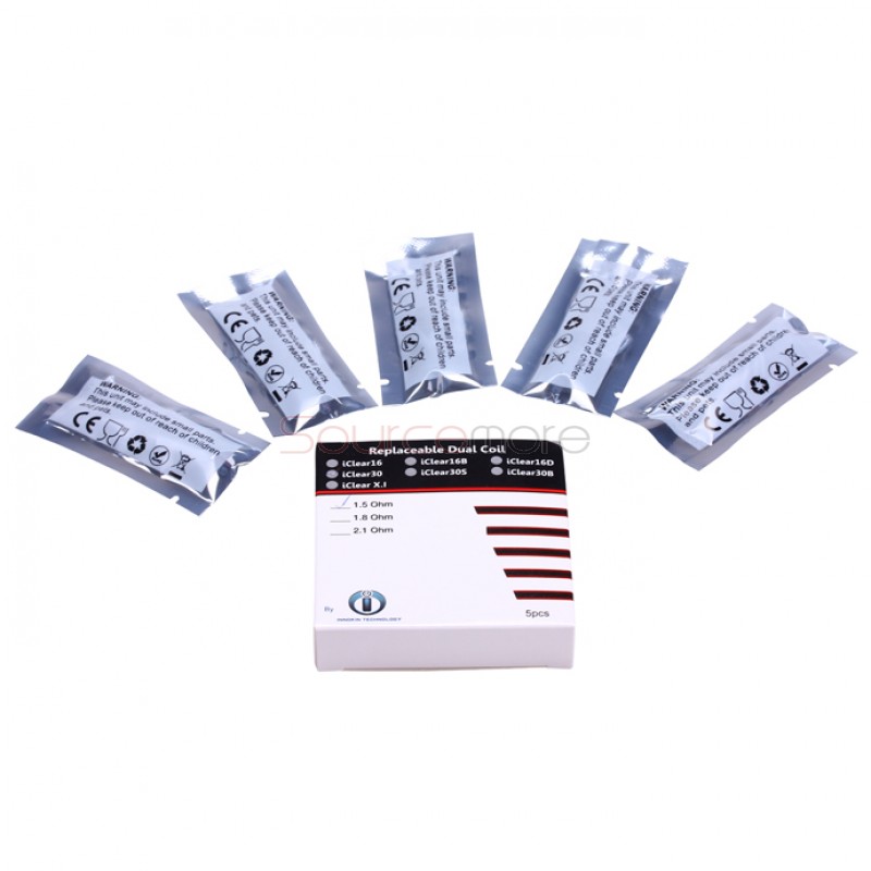 5PCS Innokin iClear 30 Replacement Coil Heads - 1.5ohm