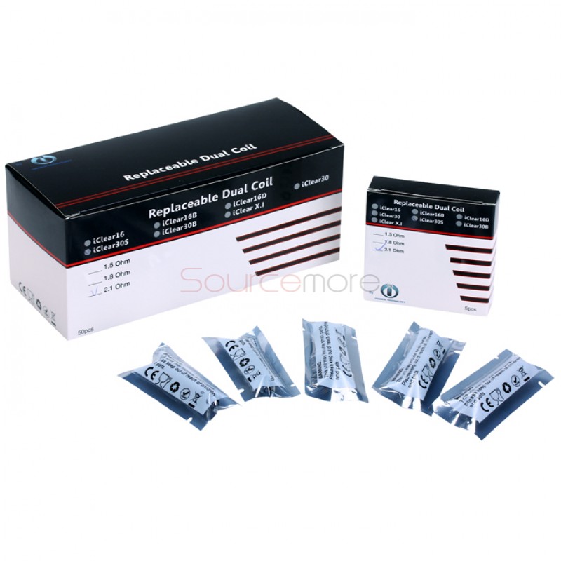 5PCS Innokin iClear 30S Replacement Coil Heads - 2.1ohm