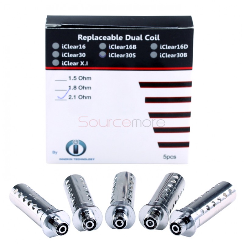 5PCS Innokin iClear 30S Replacement Coil Heads - 2.1ohm