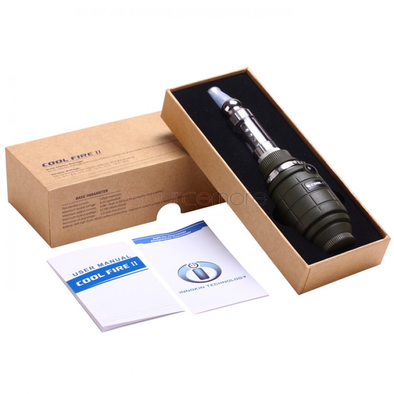 Innokin Cool Fire II kit with iClear 30S Clearomizer- green
