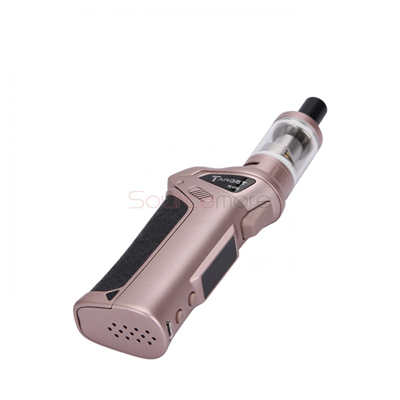 Vaporesso TARGET VTC V2 75W Starter Kit Target 75W VT/VW Single 18650 Box Mod No Spitting Target Tank with cCELL Coil-Golden