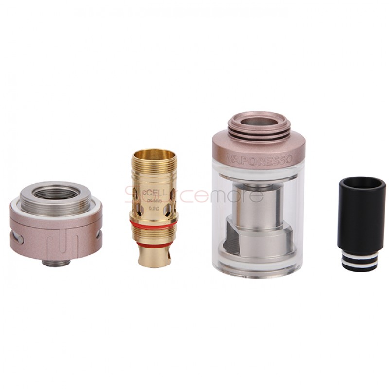 Vaporesso TARGET VTC V2 75W Starter Kit Target 75W VT/VW Single 18650 Box Mod No Spitting Target Tank with cCELL Coil-Golden