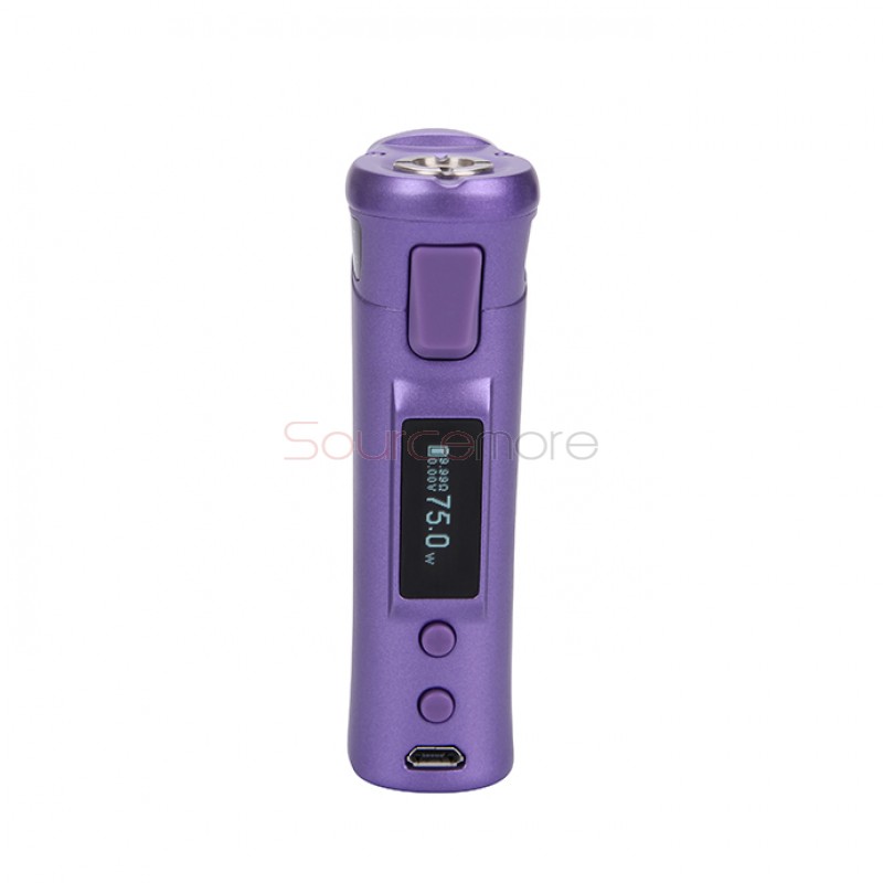 Vaporesso TARGET VTC V2 75W Starter Kit Target 75W VT/VW Single 18650 Box Mod No Spitting Target Tank with cCELL Coil-Purple