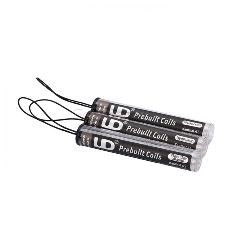 Youde UD Kanthal A1 Prebuilt Coil  Shot Packing 10pcs-26GA + 32GA ID2.8*0.6 ohm 