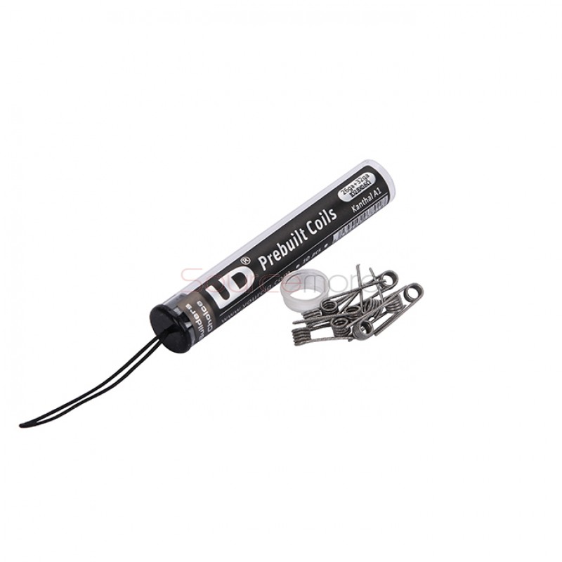 Youde UD Kanthal A1 Prebuilt Coil  Shot Packing 10pcs-26GA + 32GA ID2.8*0.6 ohm 