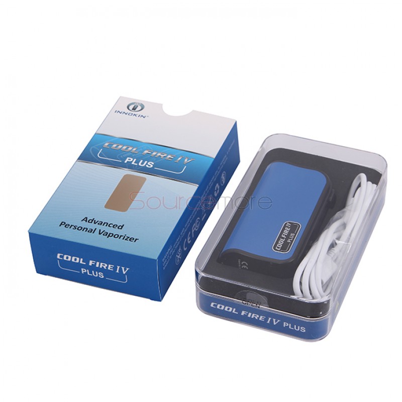Innokin Cool Fire IV Plus 70W  VW Mod 3300mah Built-in Battery OLED Displaying with 510 Connection -Blue