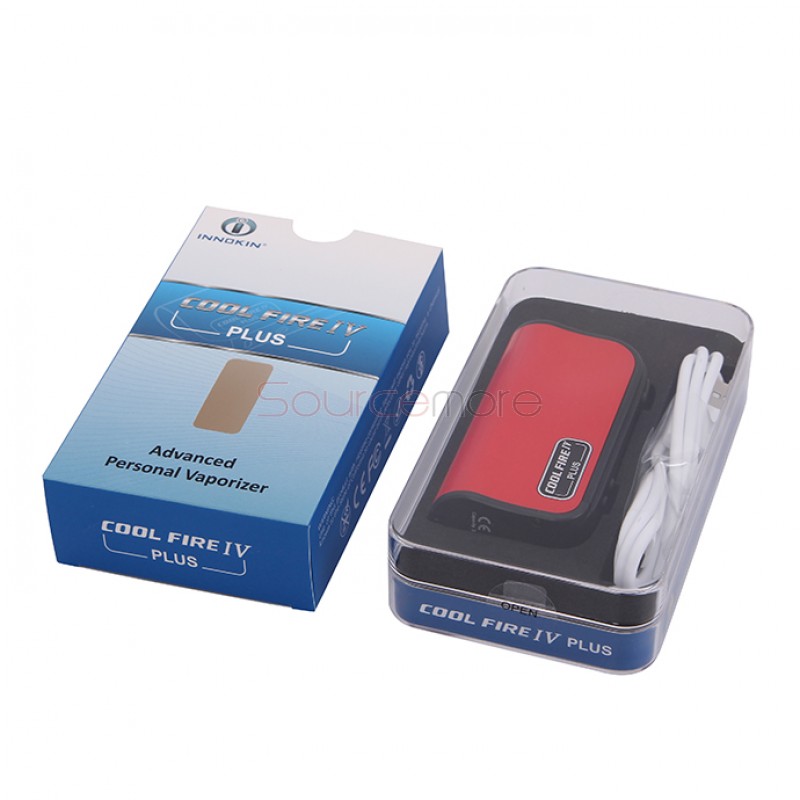 Innokin Cool Fire IV Plus 70W  VW Mod 3300mah Built-in Battery OLED Displaying with 510 Connection -Red
