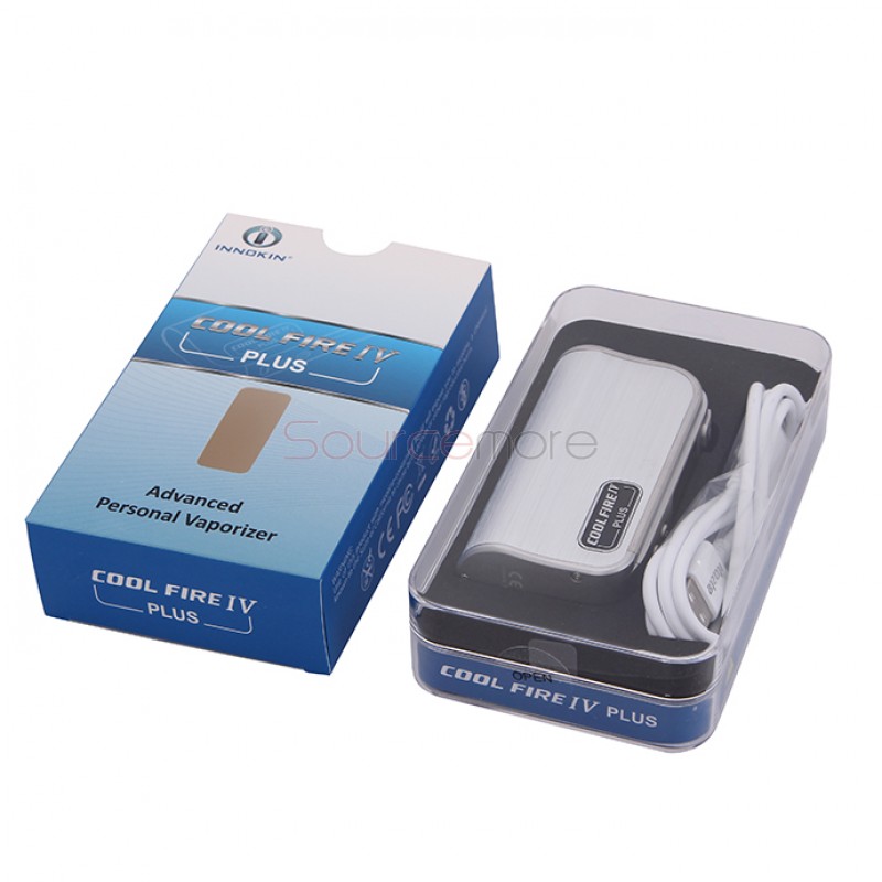 Innokin Cool Fire IV Plus 70W  VW Mod 3300mah Built-in Battery OLED Displaying with 510 Connection -Stainless Steel