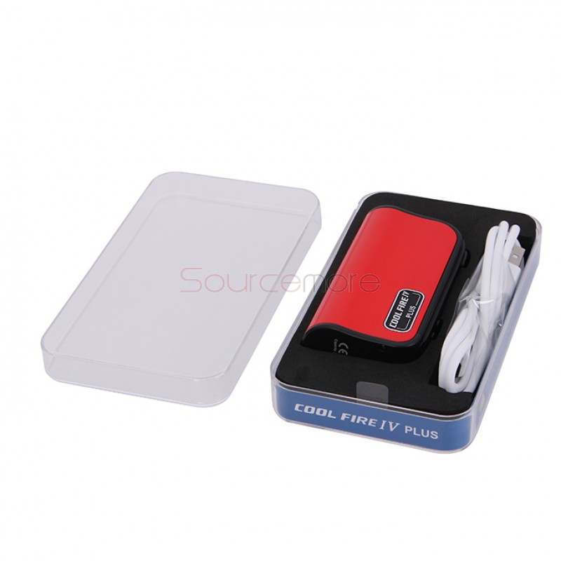 Innokin Cool Fire IV Plus 70W  VW Mod 3300mah Built-in Battery OLED Displaying with 510 Connection -Red