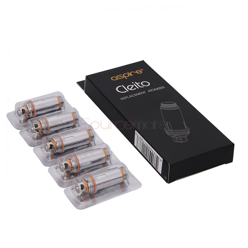 Aspire Cleito Tank Replacement Coil Head 5pcs - Dual Clapton 0.4ohm
