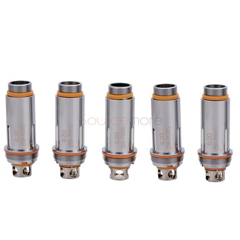 Aspire Cleito Tank Replacement Coil Head 5pcs - Dual Clapton 0.2ohm