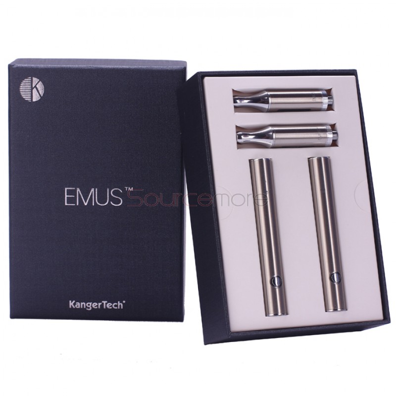 Kanger EMUS Starter Kit 1.2ml Atomizer 500mah  Battery 2-in-1 US Plug-Black