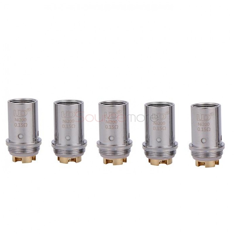 Youde UD Replacement Coil Head for Balrog 70W TC Starter Kit MVOCC Mesh Vertical Organic Cotton Coil Head Ni200 TC Coil Head 5pcs -0.15ohm