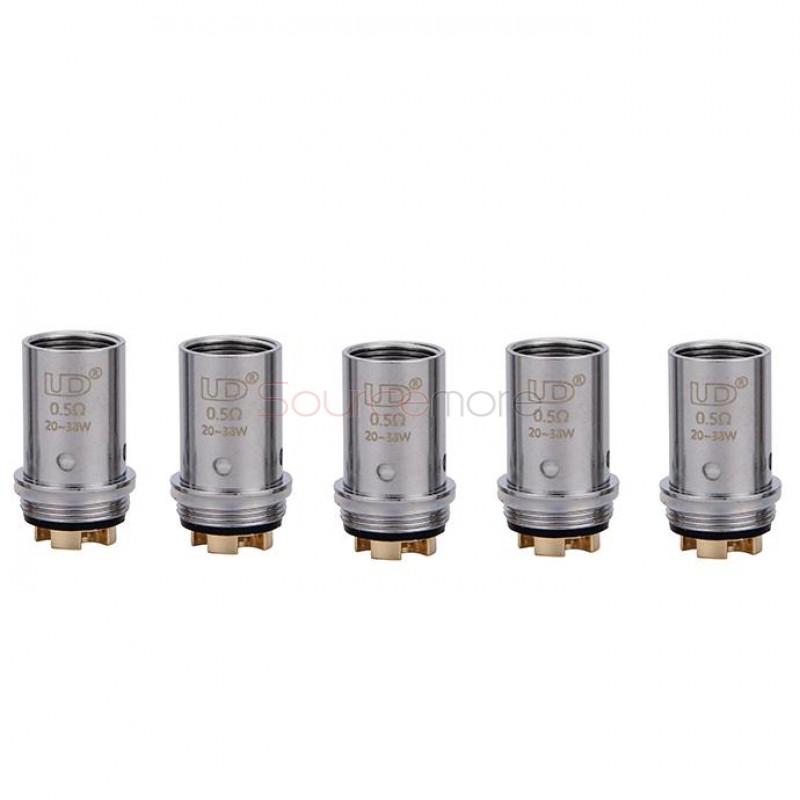 Youde UD Replacement Coil Head for Balrog 70W TC Starter Kit MVOCC Mesh Vertical Organic Cotton Coil Head 5pcs -0.5ohm