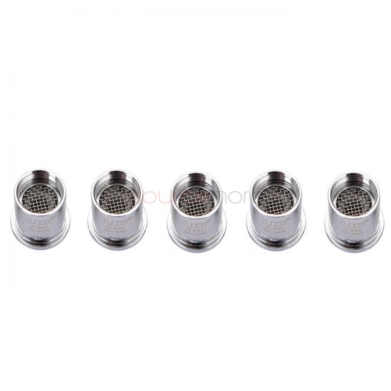 Youde UD Replacement Coil Head for Balrog 70W TC Starter Kit MVOCC Mesh Vertical Organic Cotton Coil Head 5pcs -0.5ohm