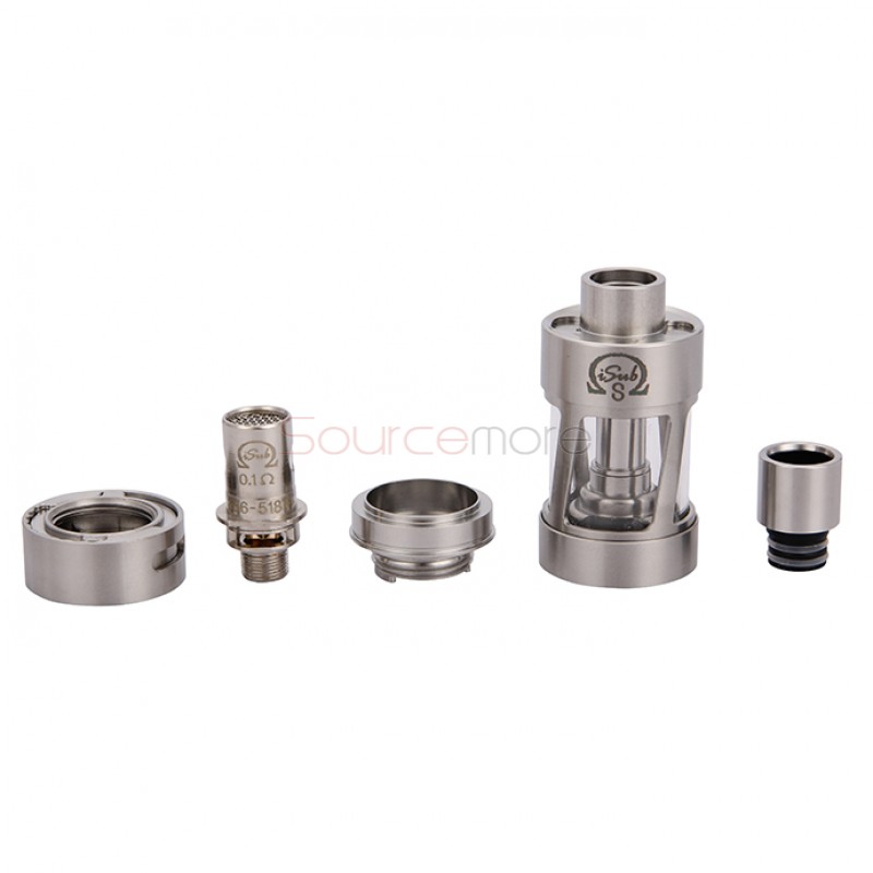 Innokin iSub-S Tank Temperature Edition 4.5ml Liquid Capacity Top Filling Clearomizer Fit for the Newest CORTEX TC Mod- Stainless Steel