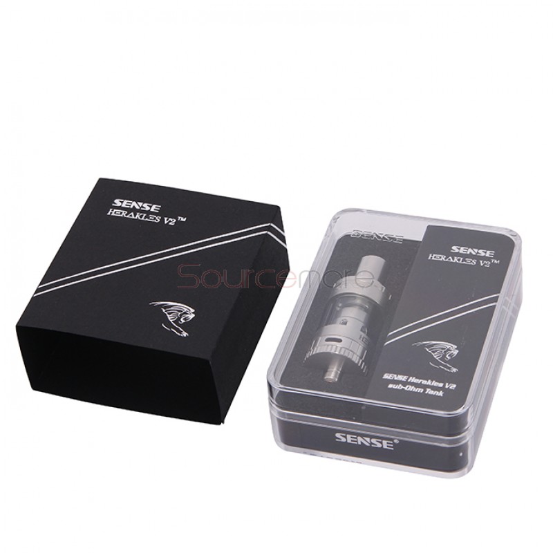  Sense Herakles V2 2.0ml Tank Top Filling Tri Parallel Coil Design 22mm Diameter Atomizer-Silver