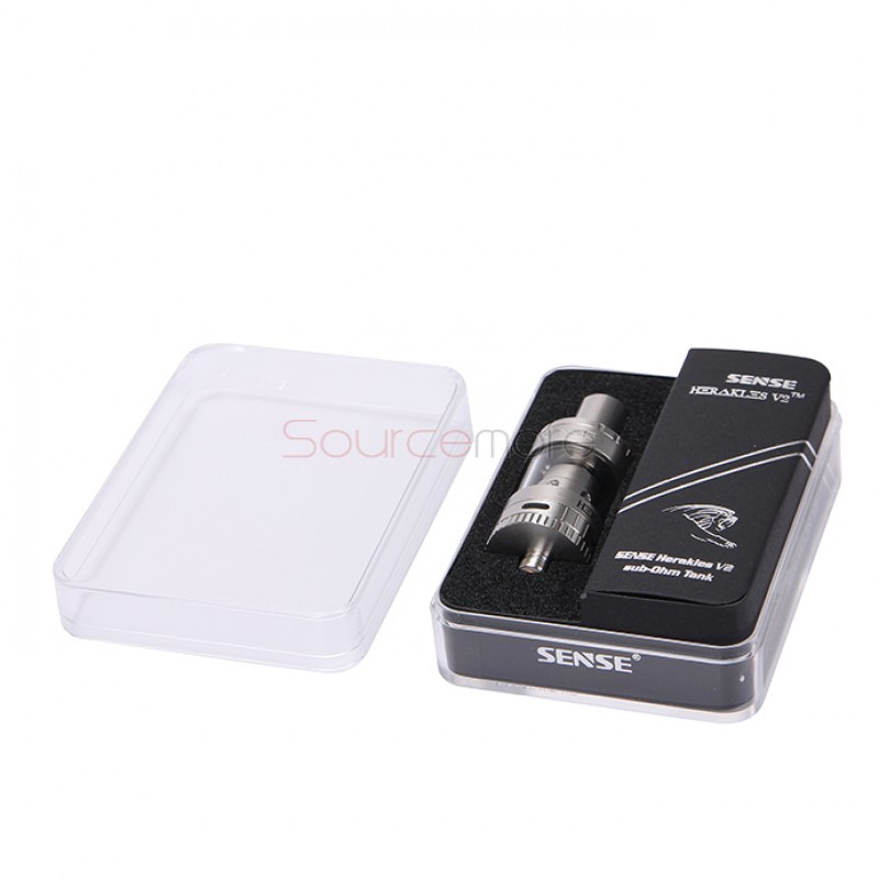  Sense Herakles V2 2.0ml Tank Top Filling Tri Parallel Coil Design 22mm Diameter Atomizer-Silver