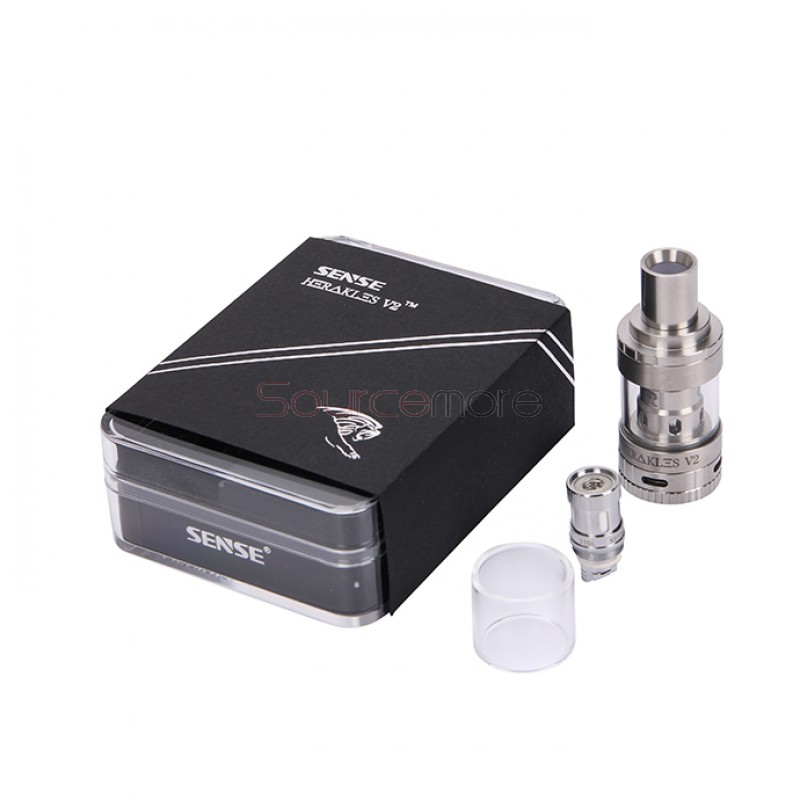  Sense Herakles V2 2.0ml Tank Top Filling Tri Parallel Coil Design 22mm Diameter Atomizer-Silver