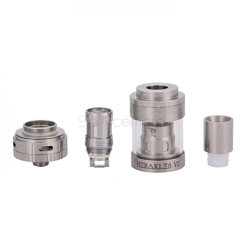  Sense Herakles V2 2.0ml Tank Top Filling Tri Parallel Coil Design 22mm Diameter Atomizer-Silver