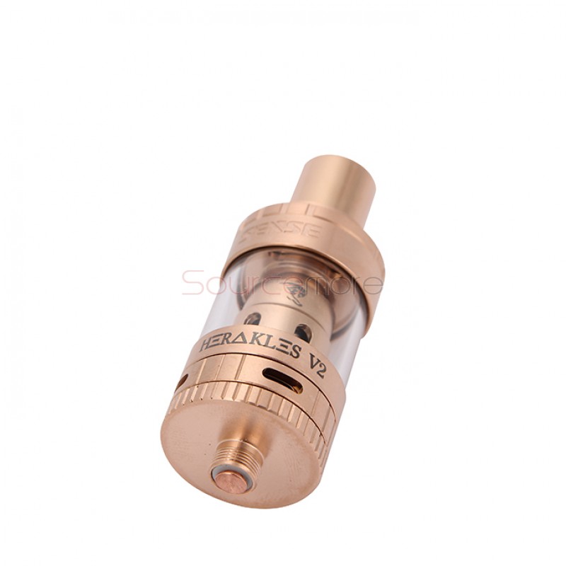  Sense Herakles V2 2.0ml Tank Top Filling Tri Parallel Coil Design 22mm Diameter Atomizer-Gold