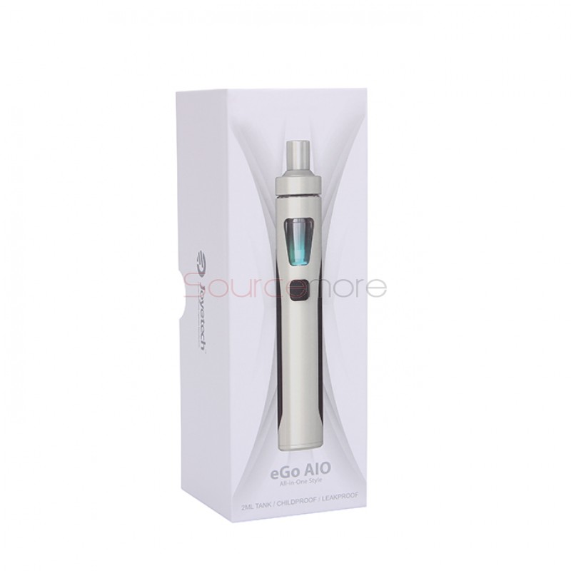 Joyetech eGo ONE AIO Starter Kit 2.0ml Liquid Capacity Adjustable Airflow USB Charging All-in-one Kit-Silver