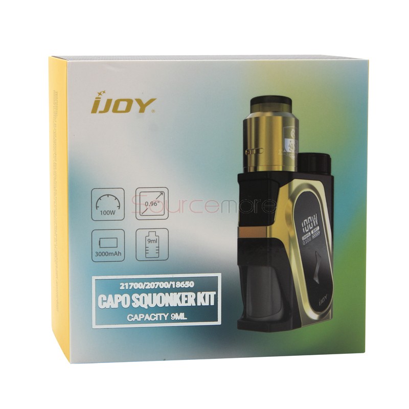 IJOY CAPO Squonker Kit with COMBO RDA Triangle Atomizer - Yellow
