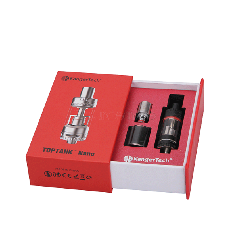 Kanger Toptank Nano 3.2ml Tank with SSOCC Coil Head and Top-fill or Bottom-fill Two Options Design-Black