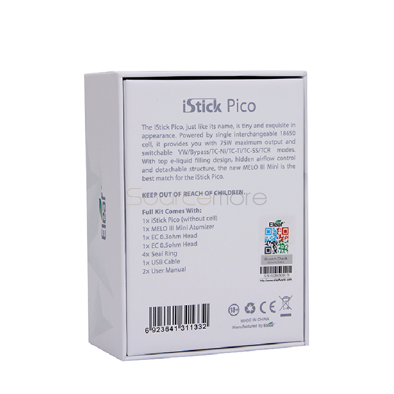 Eleaf iStick Pico Kit 75W/2ml - Black