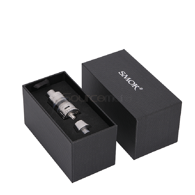 Smok Micro TFV4 Tank 22mm Diameter 2.5ml/3.5ml Liquid Capacity Shiftable with Extension Adapter Adjsuatble Airflow Control Atomizer-Silver
