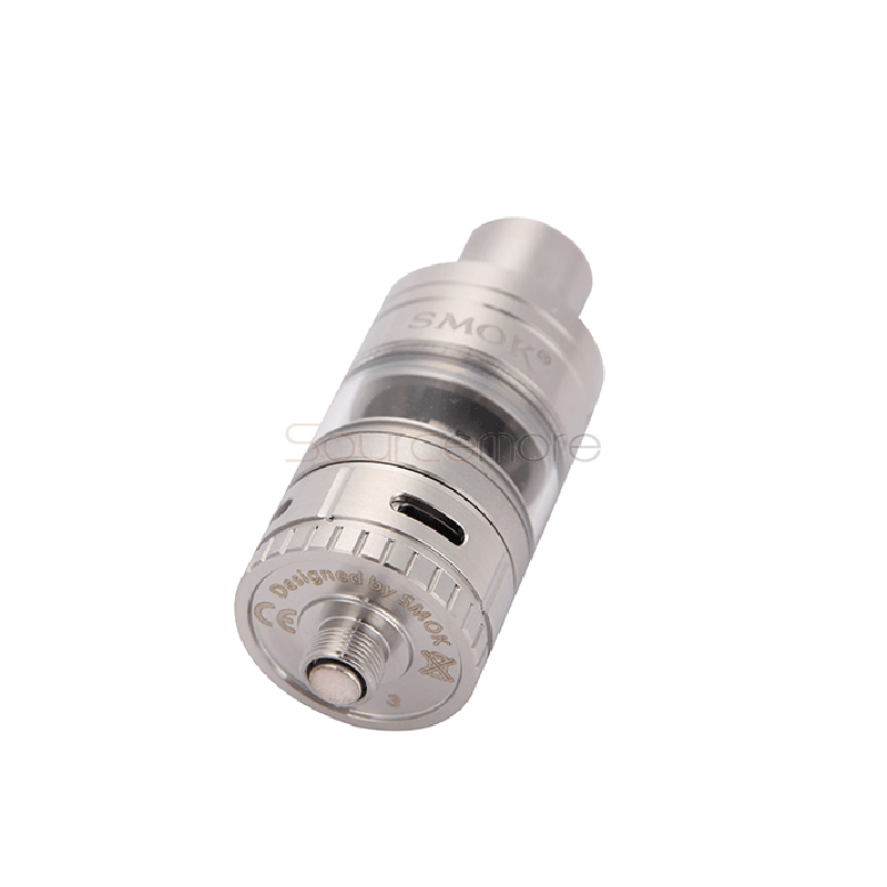 Smok Micro TFV4 Tank 22mm Diameter 2.5ml/3.5ml Liquid Capacity Shiftable with Extension Adapter Adjsuatble Airflow Control Atomizer-Silver