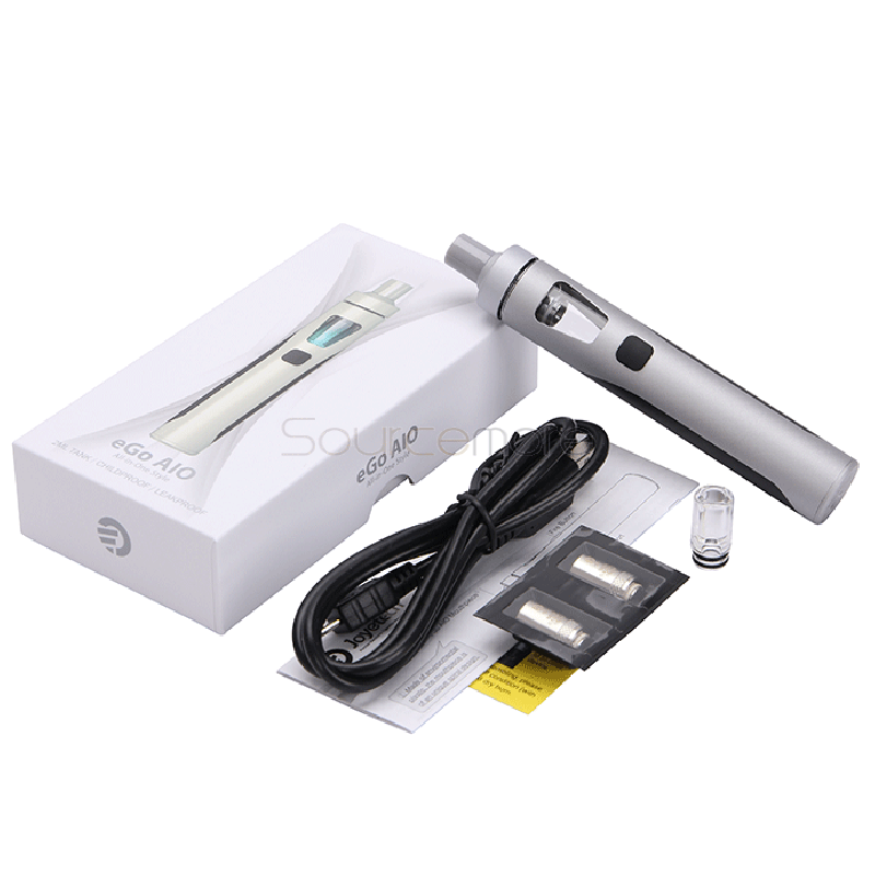 Joyetech eGo ONE AIO Starter Kit 2.0ml Liquid Capacity Adjustable Airflow USB Charging All-in-one Kit-Black+Grey