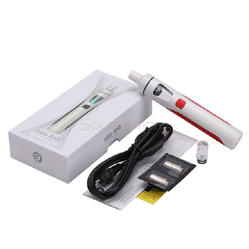 Joyetech eGo ONE AIO Starter Kit 2.0ml Liquid Capacity Adjustable Airflow USB Charging All-in-one Kit-Red+White