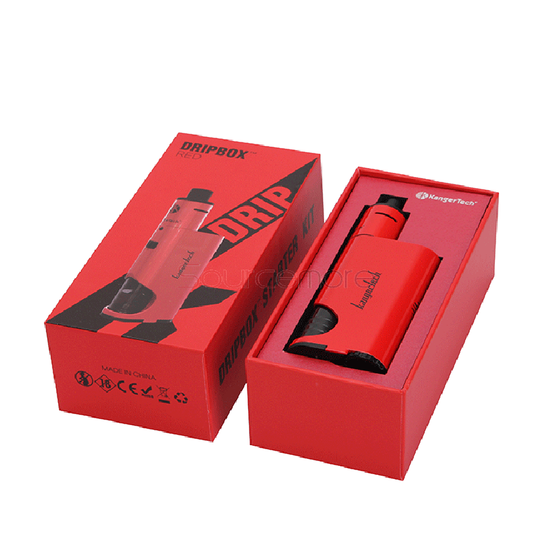 Kanger Dripbox Starter Kit 7.0ml Subdrip 60w Dripmod Powered by 18650 Cell Replaceable Dripping Coil -Red