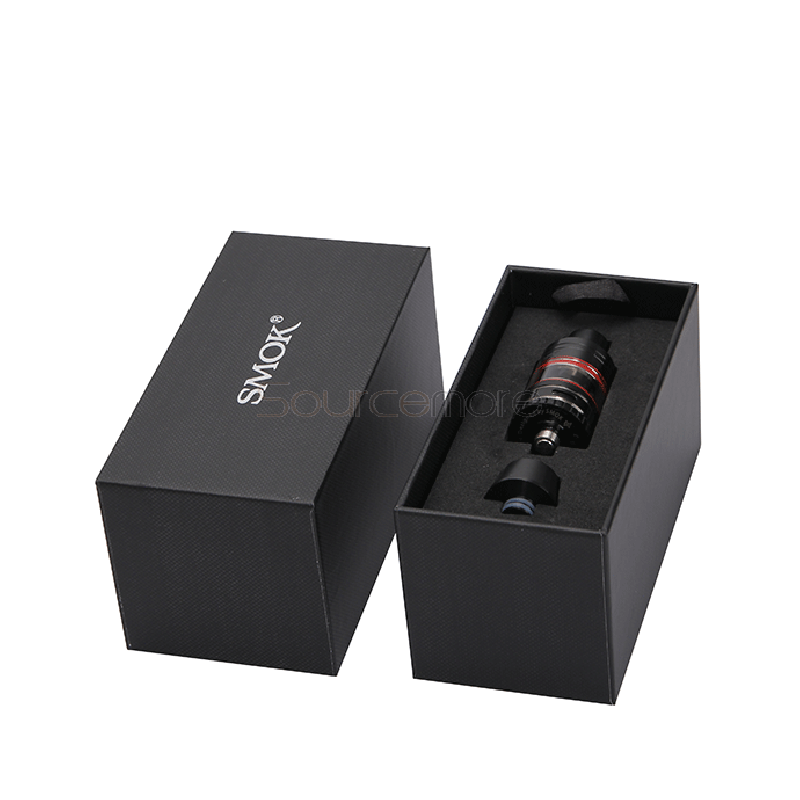 Smok Micro TFV4 Tank 22mm Diameter 2.5ml/3.5ml Liquid Capacity Shiftable with Extension Adapter Adjsuatble Airflow Control Atomizer-Black
