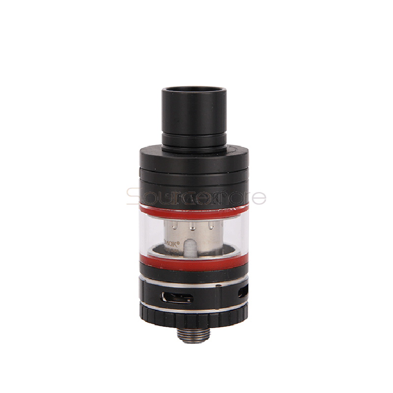 Smok Micro TFV4 Tank 22mm Diameter 2.5ml/3.5ml Liquid Capacity Shiftable with Extension Adapter Adjsuatble Airflow Control Atomizer-Black