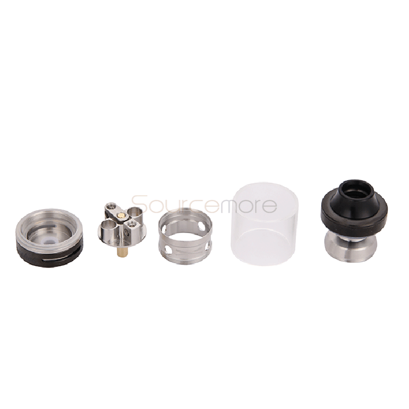 Sigelei Moonshot Top-filled DIY RDTA 2ml Capacity Atomizer with 510 Drip Tip-black 