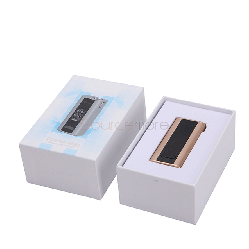 Joyetech Cuboid Mini 80W TC OLED Screen Box Mod with VW/VT/Bypass/TCR Mode and Upgradable Firmware Function-Gold