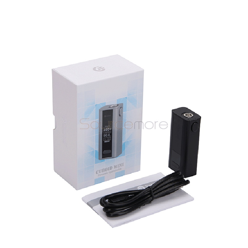 Joyetech Cuboid Mini 80W TC OLED Screen Box Mod with VW/VT/Bypass/TCR Mode and Upgradable Firmware Function-Black
