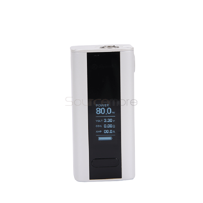 Joyetech Cuboid Mini 80W TC OLED Screen Box Mod with VW/VT/Bypass/TCR Mode and Upgradable Firmware Function-White