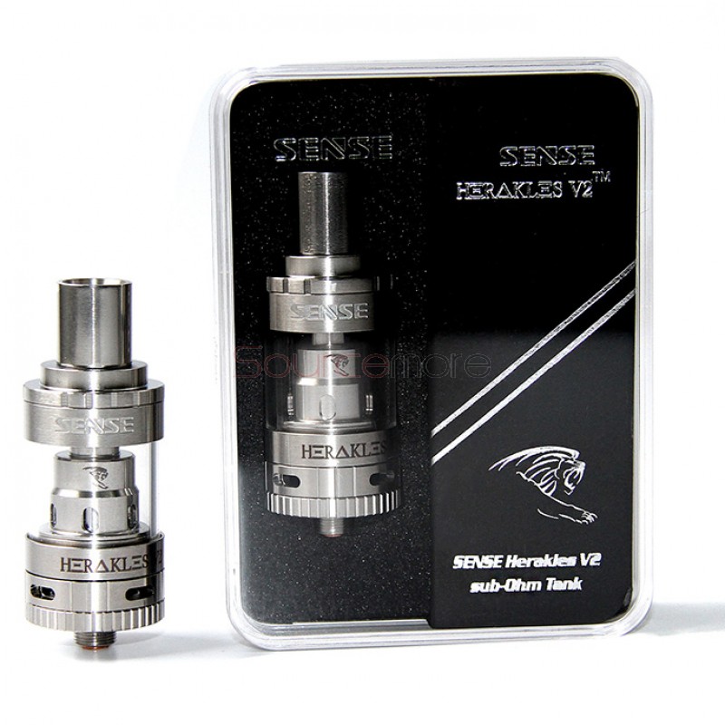  Sense Herakles V2 2.0ml Tank Top Filling Tri Parallel Coil Design 22mm Diameter Atomizer-Silver