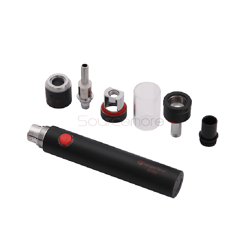Kanger Top Evod Top-filling Design VOCC-T 1.7ml Top Evod Tank with 650mah Evod Battery Starter Kit- Black