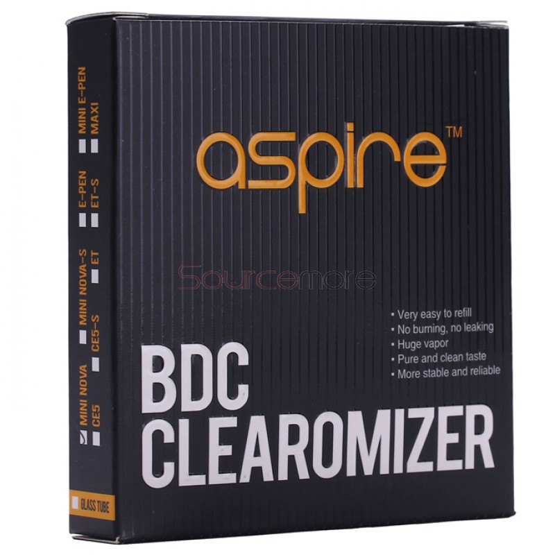 Aspire Mini Vivi Nova-S BVC Clearomizer 5pcs - Pink