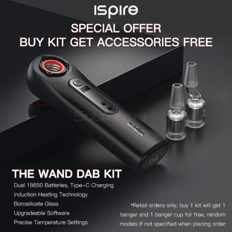 Ispire The Wand Dab Kit (Free Accessories)
