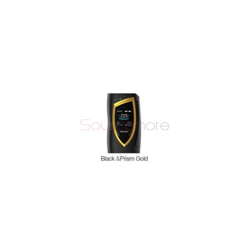 Smok Devilkin 225W OLED Mod Powered by Dual 18650 Cells-Black and Prism Gold