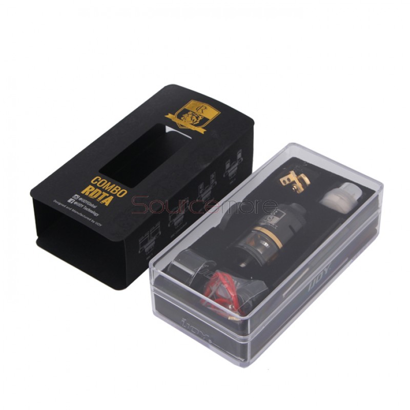 IJOY Combo RDTA/RDA/Sub Ohm Tank with Multiple Decks Optional and 6.5ml Capacity- Black