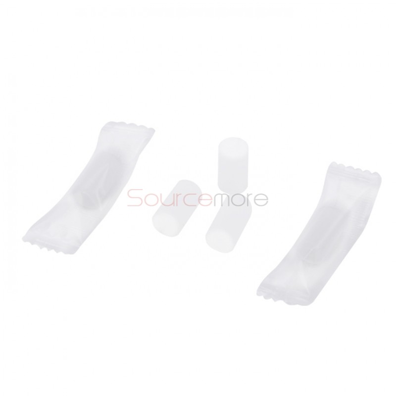 Disposable Silicone Short Version Drip Tip 10pcs-Clear
